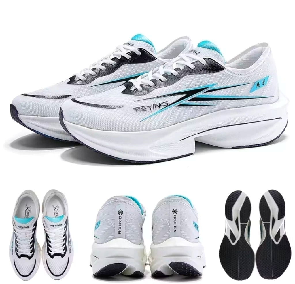 Irunsvan Reying Quick Burning 1.0 - Branco com detalhes em preto e azul