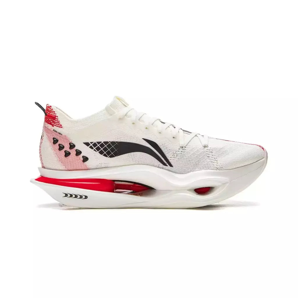 Li-Ning Feidian 6 Ultra - Branco com detalhes vermelhos