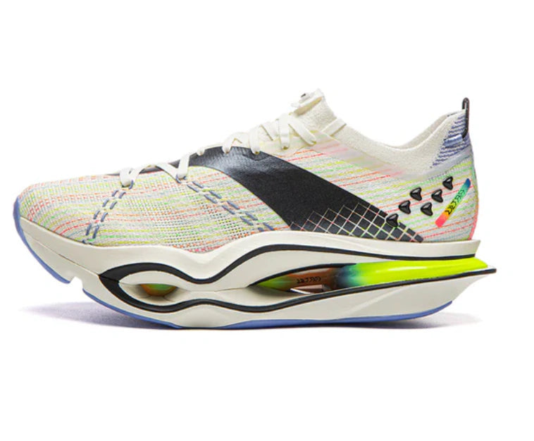 Li-Ning Feidian 6 Ultra - Off White com detalhes em azul