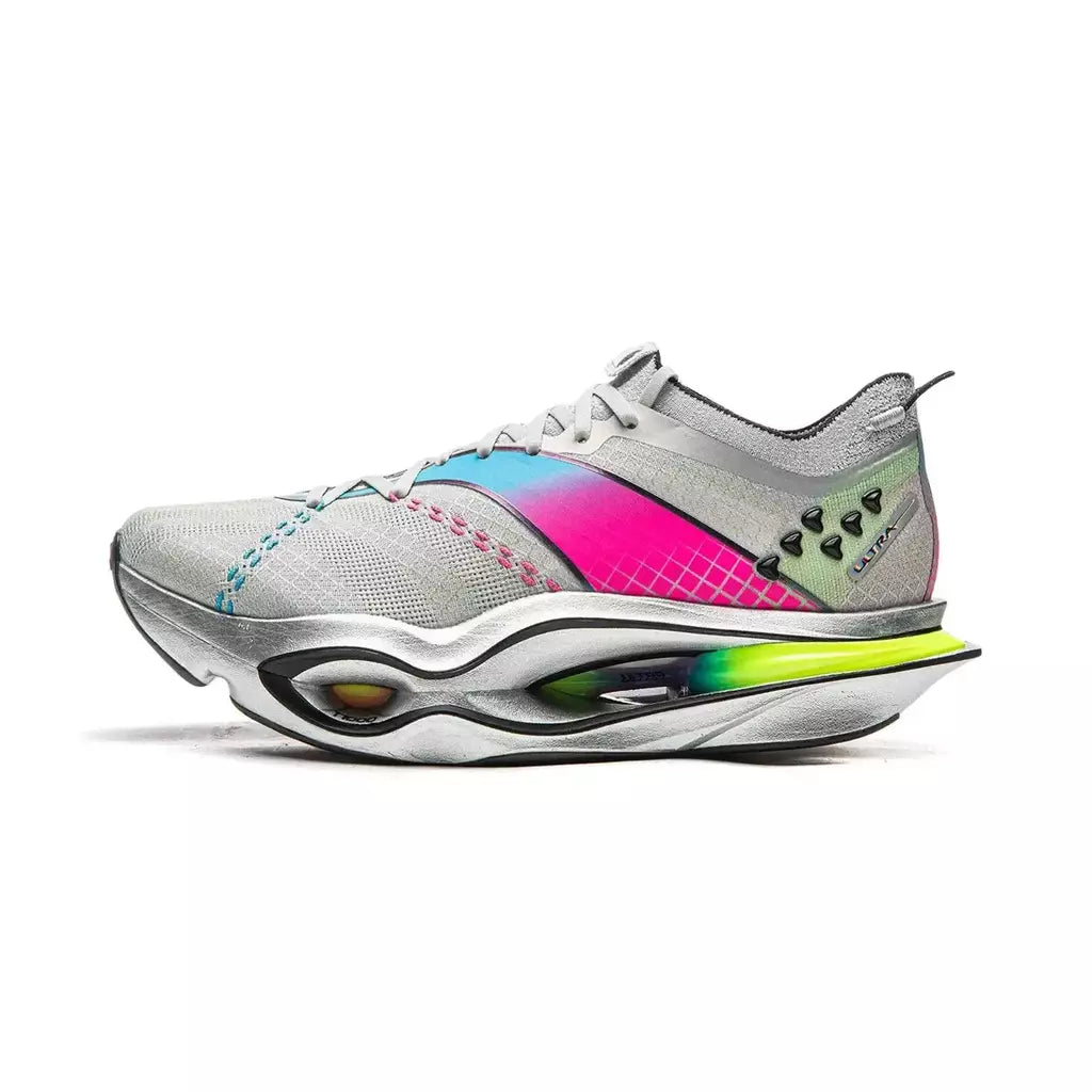 Li-Ning Feidian 6 Ultra - Prata com detalhes coloridos