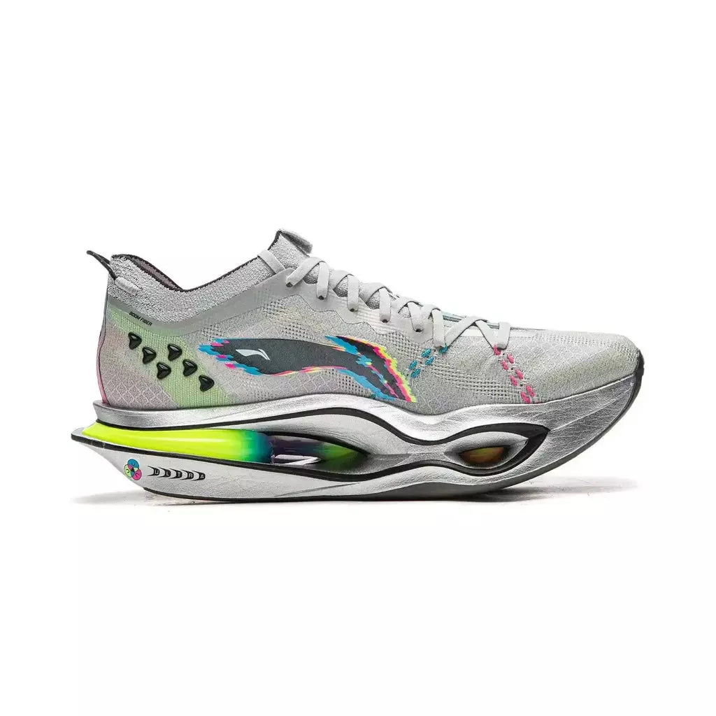 Li-Ning Feidian 6 Ultra - Prata com detalhes coloridos
