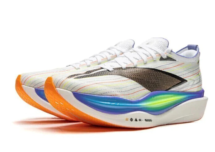 Li-Ning Feidian Elite 6 - Off White com detalhes em azul