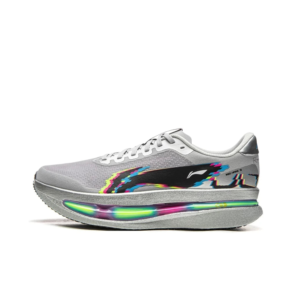 Li-Ning Red Hare 9 Ultra - Prata com detalhes coloridos