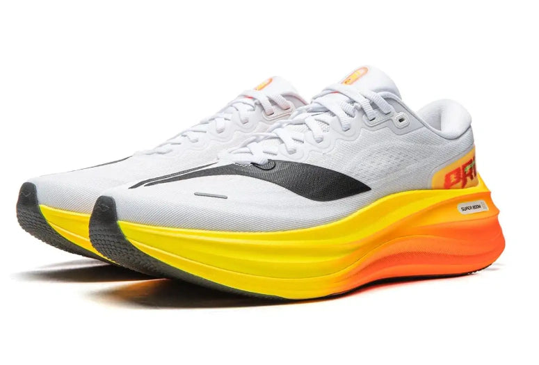 Li-Ning Yueying 6 Pro - Off White com Laranja