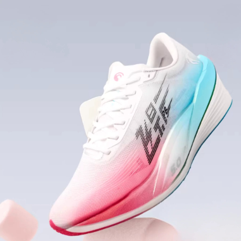 Qiaodan Feiying PB5.0 - Branco, rosa e azul