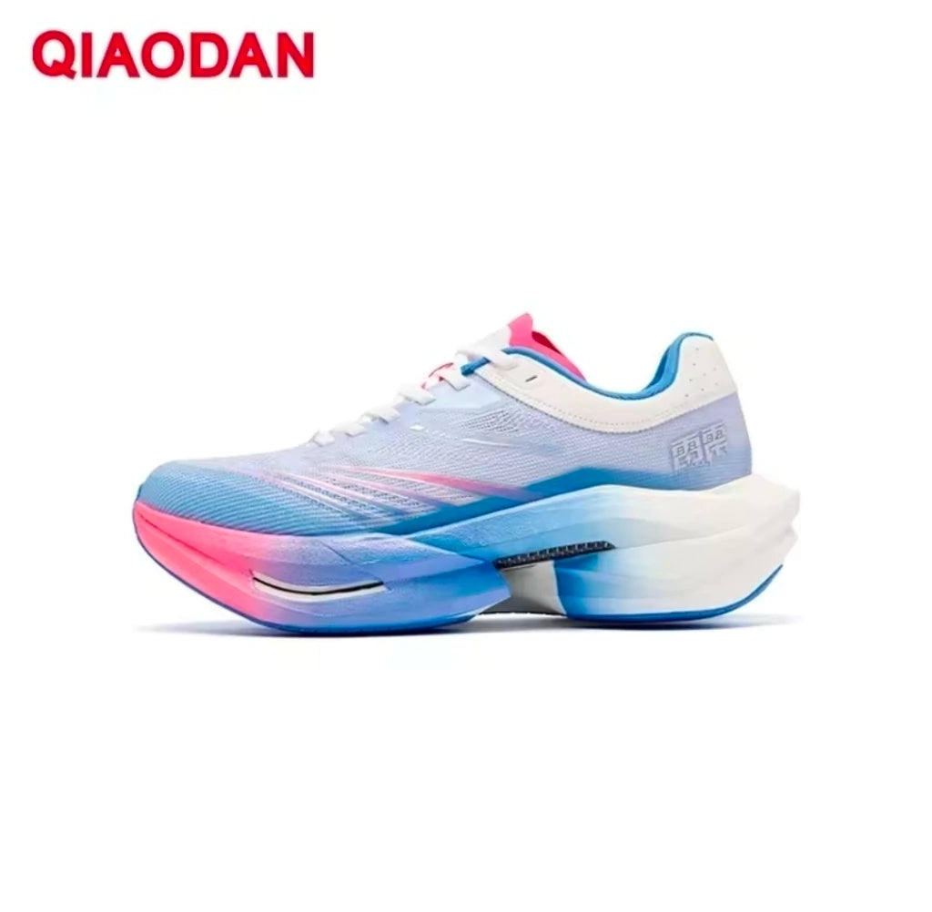 Qiaodan Plaid Thunder - Rosa, azul e branco