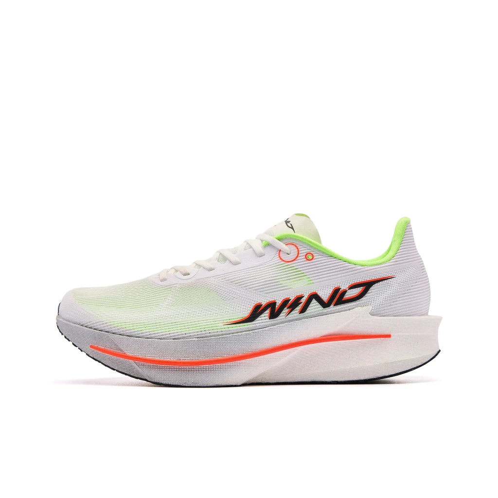 Qiaodan Wind 4 - Cinza com detalhes verde e laranja
